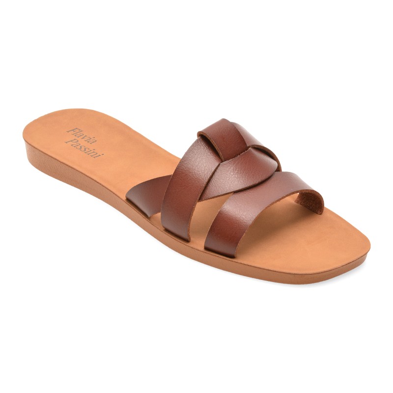 Papuci FLAVIA PASSINI maro, 945, din piele naturala