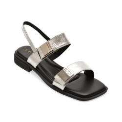 Sandale EPICA argintii, 28863, din piele naturala