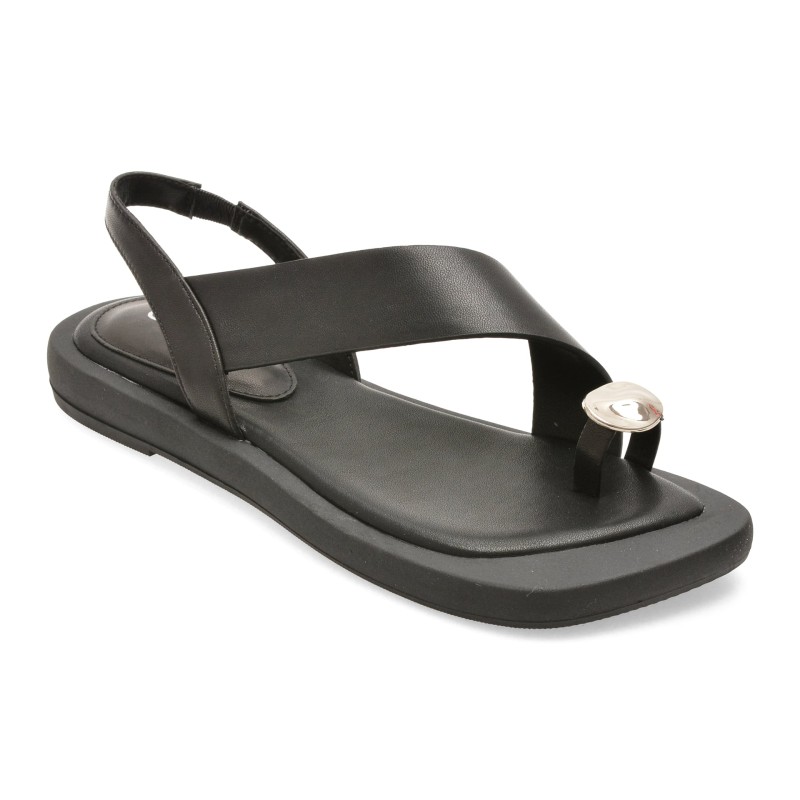 Sandale GRYXX negre, LD1025, din piele naturala