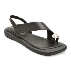 Sandale GRYXX negre, LD1025, din piele naturala