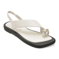 Sandale GRYXX albe, LD1025, din piele naturala