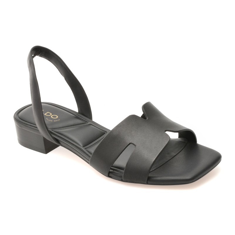 Sandale ALDO negre, JAVAMANNON 001, din piele naturala