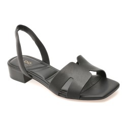 Sandale ALDO negre, JAVAMANNON 001, din piele naturala