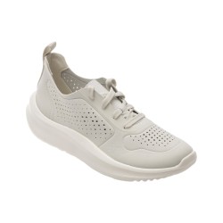 Pantofi sport CLARKS albi, SOLEVANA TIE, din material textil