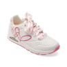 Pantofi sport SKECHERS albi, UNO, din piele ecologica