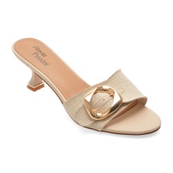 Papuci FLAVIA PASSINI bej, 9217, din material textil