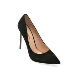 Pantofi eleganti EPICA PREMIUM negri, 249836, din piele intoarsa