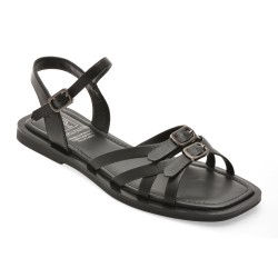 Sandale FLAVIA PASSINI negre, 1512C29, din piele naturala