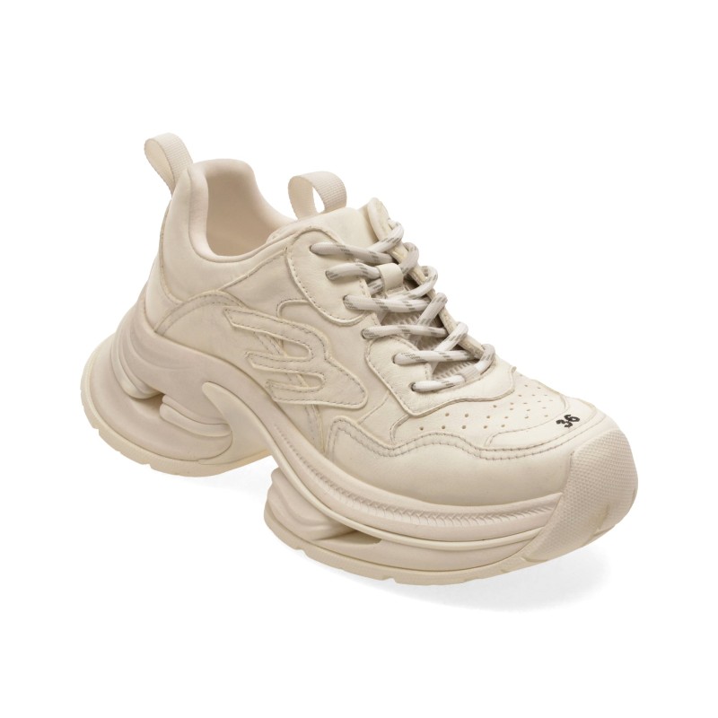 Pantofi sport GRYXX albi, 2571, din piele naturala