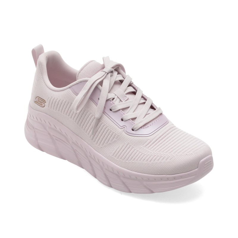 Pantofi sport SKECHERS mov, BOBS B FLEX HI, din material textil