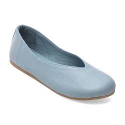 Balerini GRYXX albastri, 114, din piele naturala