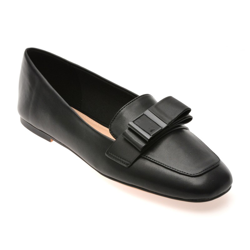Mocasini ALDO negri, TALANANY 001, din piele ecologica