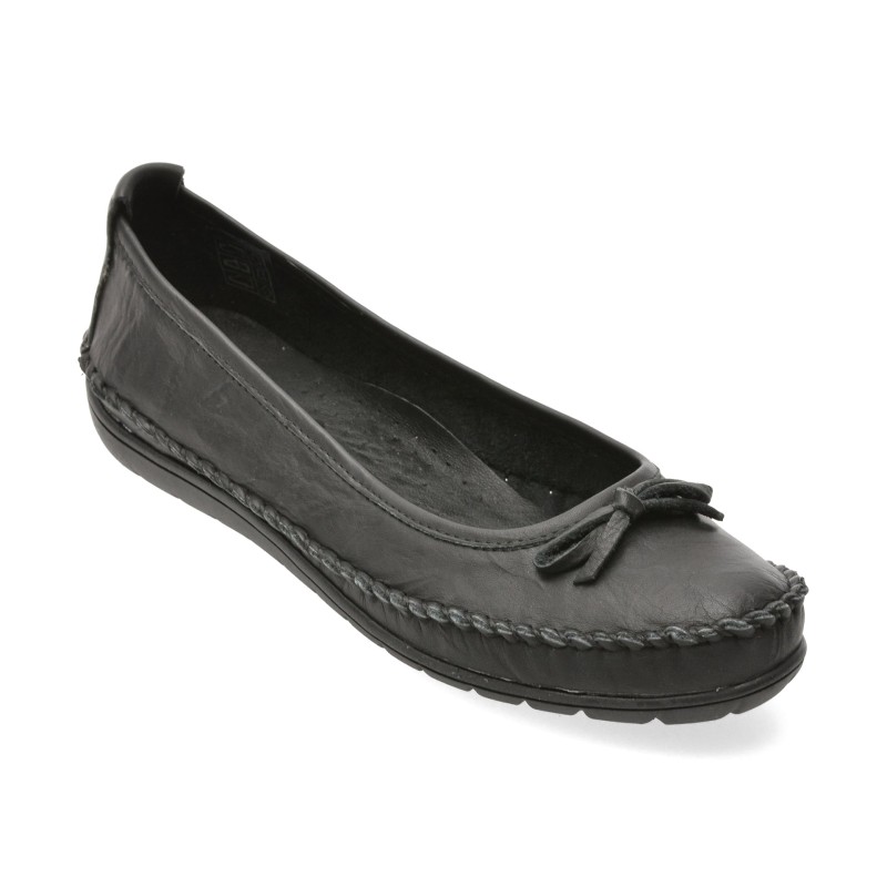 Balerini FLAVIA PASSINI negri, 2565, din piele naturala