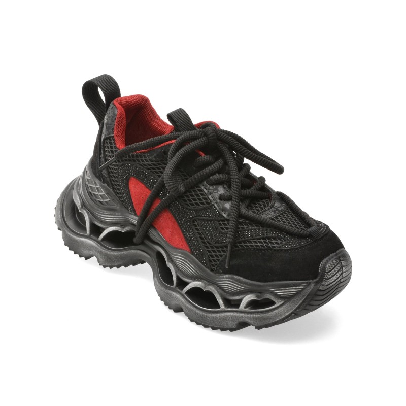 Pantofi sport GRYXX negri, 30596, din material textil