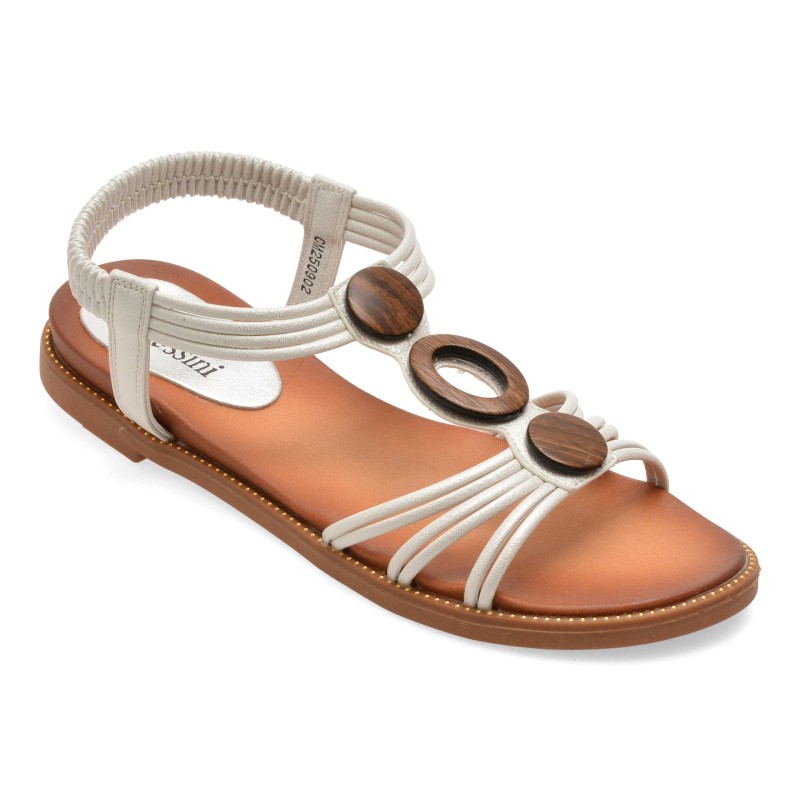 Sandale FLAVIA PASSINI argintii, 902, din piele ecologica