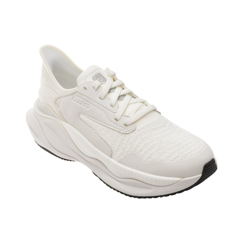 Pantofi sport CLARKS albi, PACE, din material textil