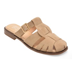Papuci FLAVIA PASSINI bej, 1352H33, din piele intoarsa