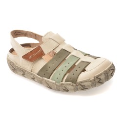 Pantofi RIEKER bej, L0379, din piele naturala