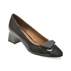 Pantofi EPICA negri, 4F5678, din piele naturala lacuita