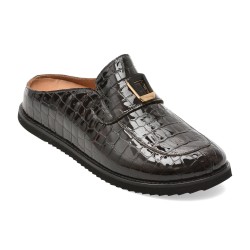 Papuci EPICA maro, 1001303, din piele naturala lacuita