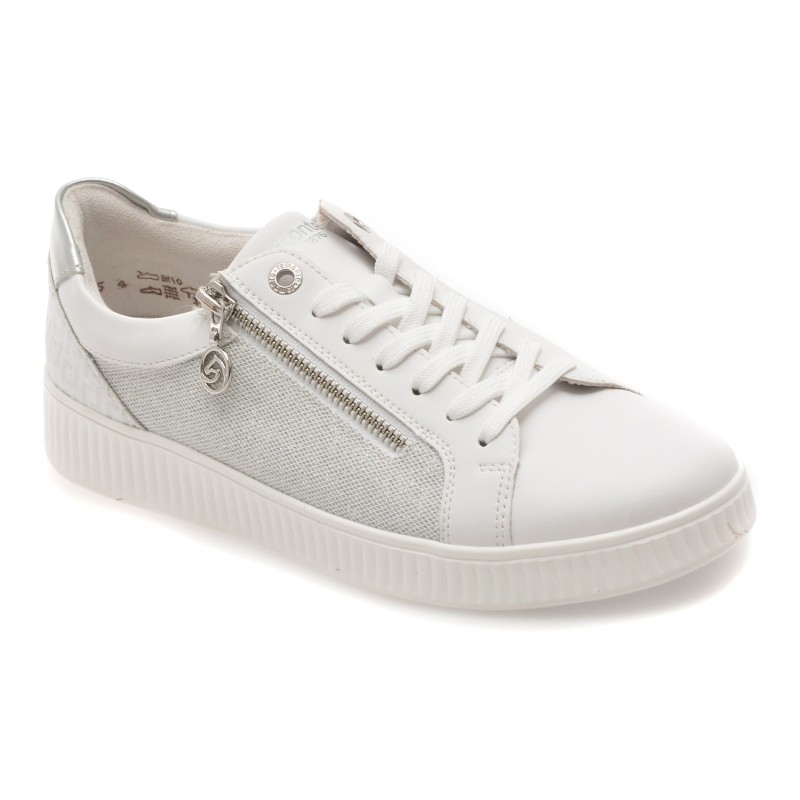 Pantofi sport REMONTE albi, D2E00, din piele naturala