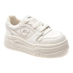 Pantofi sport GRYXX albi, 9353, din piele naturala