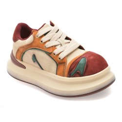 Pantofi sport GRYXX albi, 8571, din piele ecologica