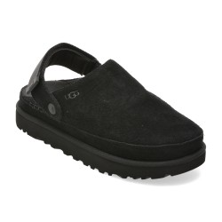 Papuci UGG negri, GOLDENSTAR CLOG, din piele intoarsa