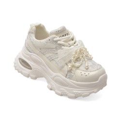 Pantofi sport GRYXX albi, 9682, din piele naturala