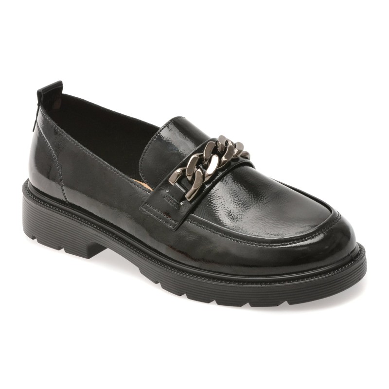 Mocasini GRYXX negri, 911, din piele naturala lacuita