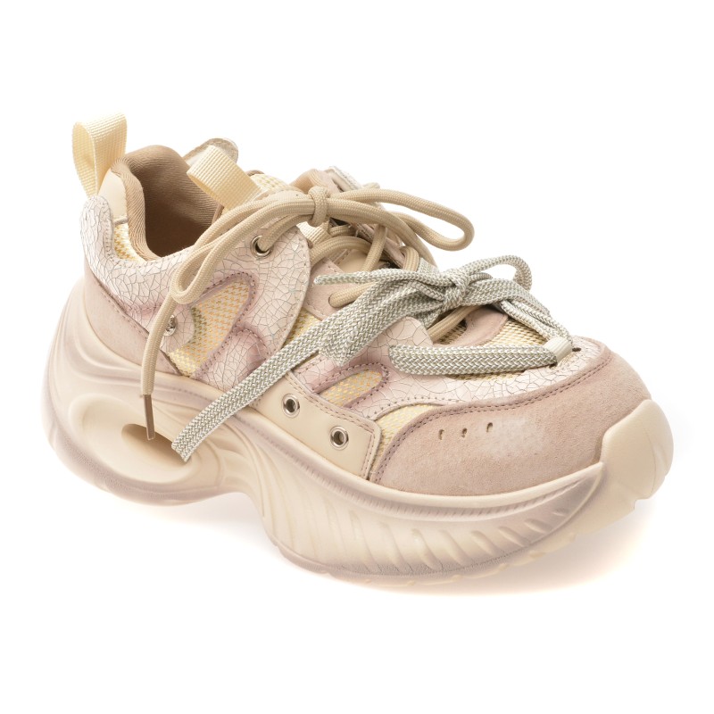 Pantofi sport GRYXX gri, 5702, din material textil si piele naturala