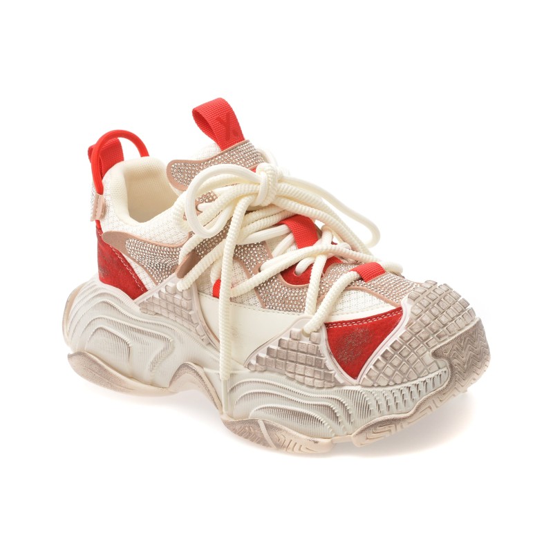 Pantofi sport GRYXX albi, 9898, din material textil si piele naturala