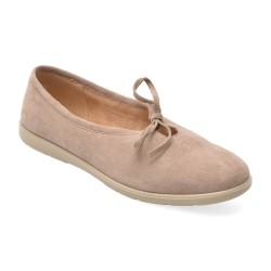 Balerini GRYXX bej, 9523, din piele intoarsa