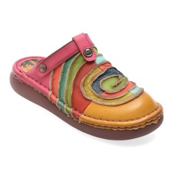 Papuci GRYXX multicolor, Y3758, din piele naturala