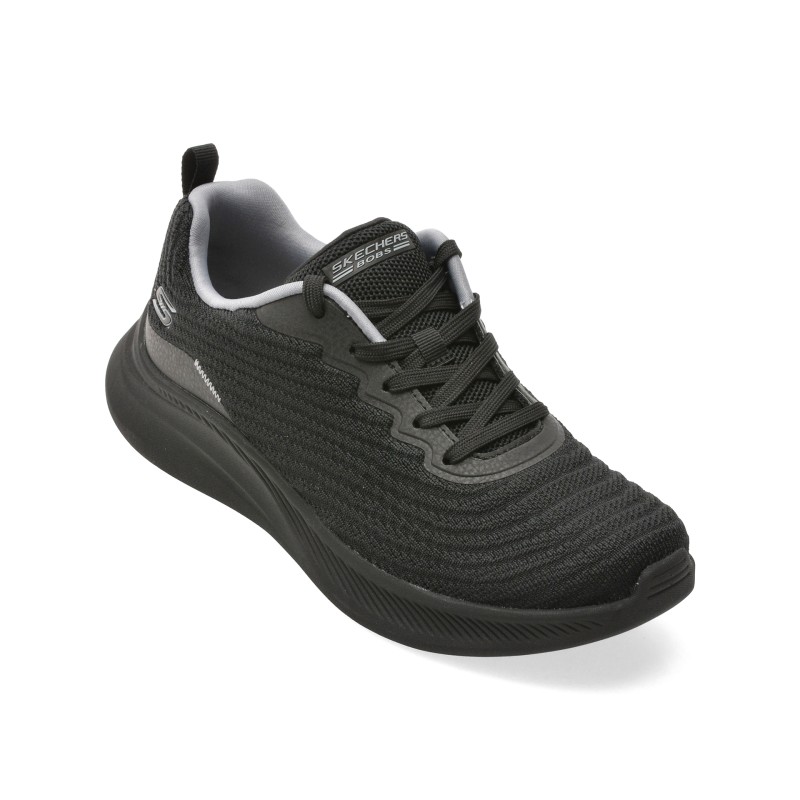 Pantofi sport SKECHERS negri, BOBS MODA FLEX, din material textil