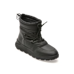 Ghete GEOX negre, D4626A, din material textil