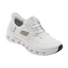 Pantofi sport SKECHERS albi, GLIDE-STEP PRO, din material textil
