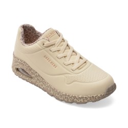 Pantofi sport SKECHERS bej, UNO, din piele ecologica