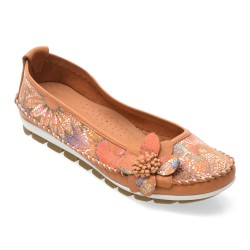 Balerini FLAVIA PASSINI maro, 127, din piele naturala