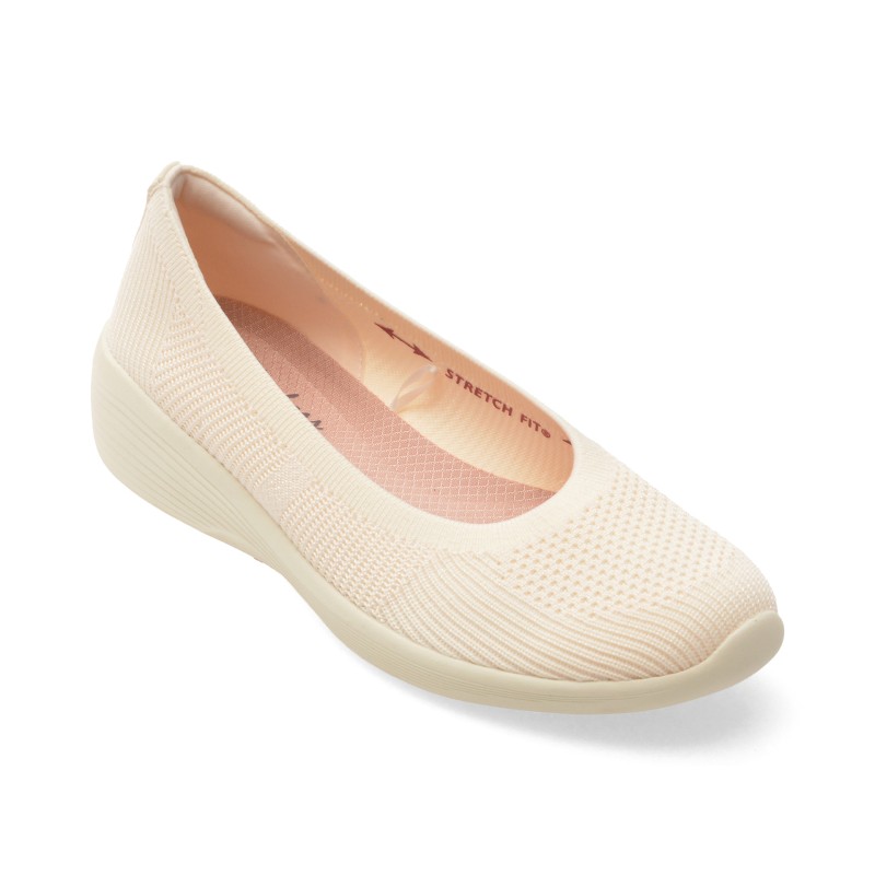 Pantofi sport SKECHERS bej, ARYA, din material textil