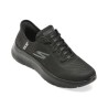Pantofi sport SKECHERS negri, GO WALK FLEX, din material textil