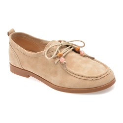 Pantofi EPICA bej, 5817, din piele intoarsa