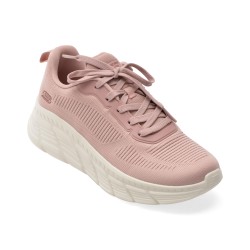 Pantofi sport SKECHERS roz, BOBS B FLEX HI, din material textil