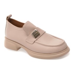 Mocasini GOLD DEER gri, 12146, din piele naturala