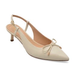 Pantofi eleganti CLARKS bej, ZAREY BOW, din piele naturala