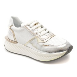 Pantofi sport ERISMA albi, 208926, din piele naturala