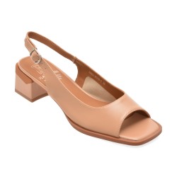 Sandale FLAVIA PASSINI nude, H5952, din piele naturala