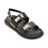 Sandale GRYXX negre, 25202, din piele naturala