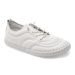 Pantofi sport GOLD DEER albi, 2201620, din piele naturala