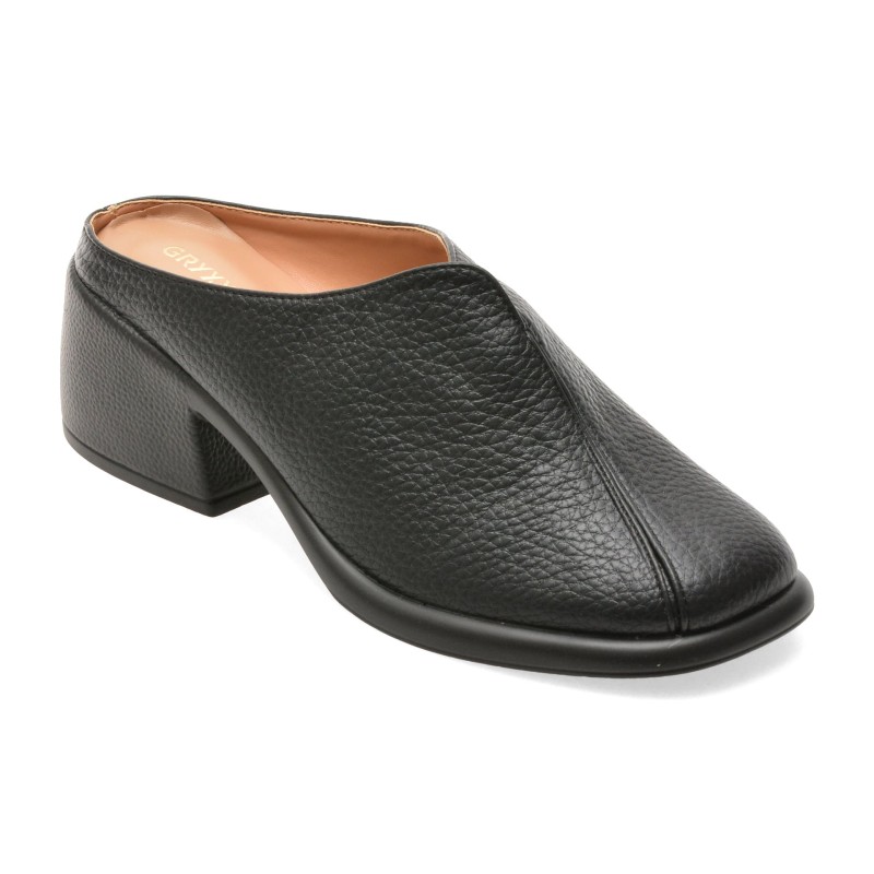 Papuci GRYXX negri, 904, din piele naturala